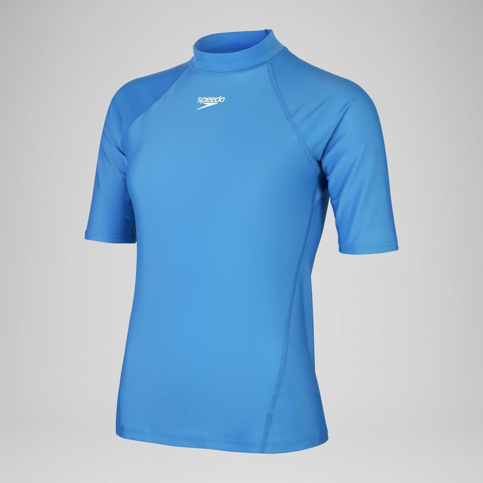 Speedo Short Sleeve Rash Top Blue