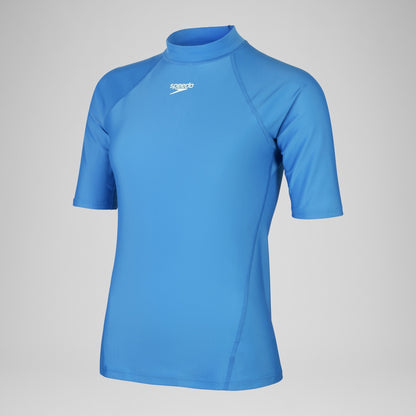 Speedo Short Sleeve Rash Top Blue