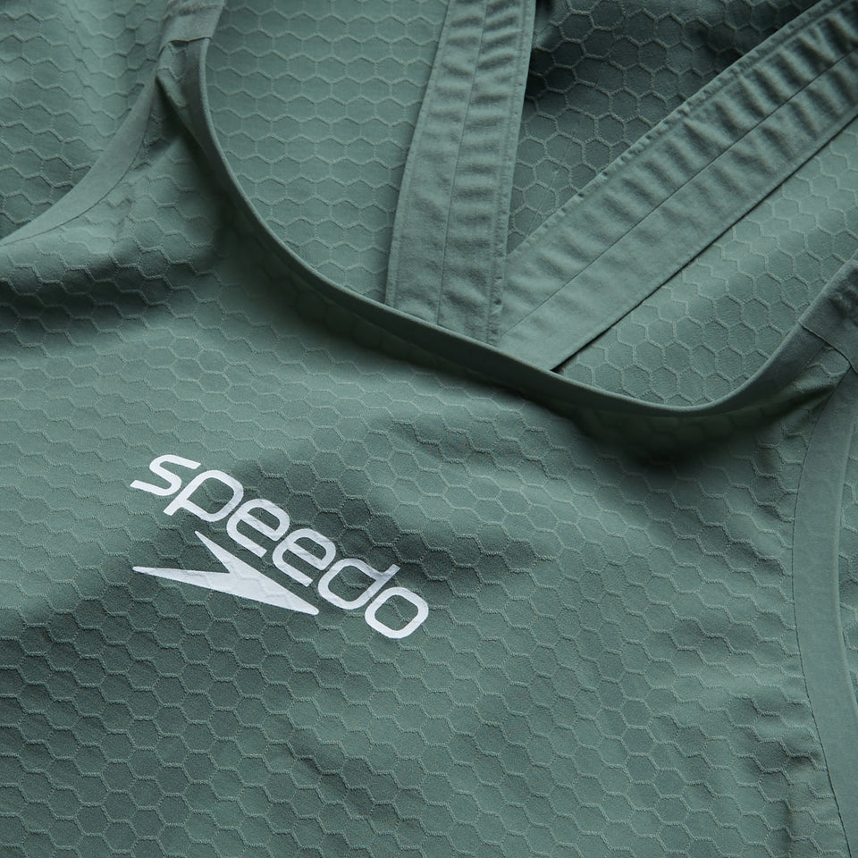 Speedo Fastskin LZR Pure Intent 2.0 Closedback Kneeskin Green/Orange