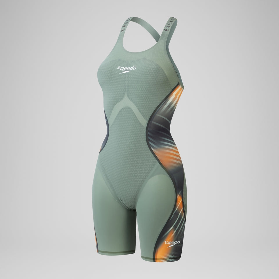 Speedo Fastskin LZR Pure Intent 2.0 Closedback Kneeskin Green/Orange