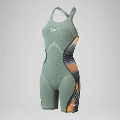 Speedo Fastskin LZR Pure Intent 2.0 Closedback Kneeskin Green/Orange