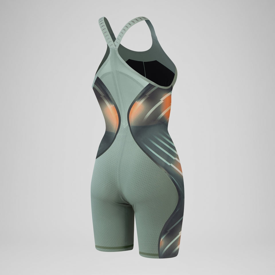 Speedo Fastskin LZR Pure Intent 2.0 Closedback Kneeskin Green/Orange