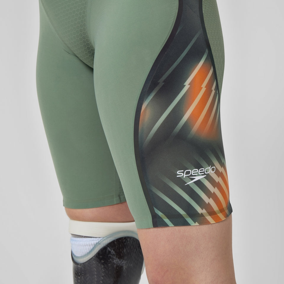 Speedo Fastskin LZR Pure Intent 2.0 Closedback Kneeskin Green/Orange