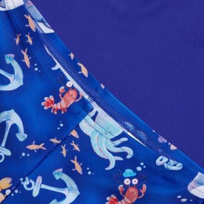 Speedo Boys' Digital Long Sleeve Rash Top Blue