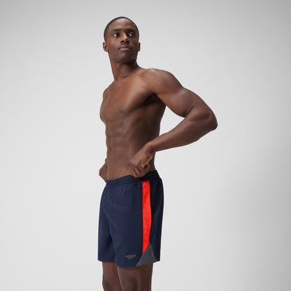 Speedo HyperBoom Splice 16" Swim Shorts Navy/Red