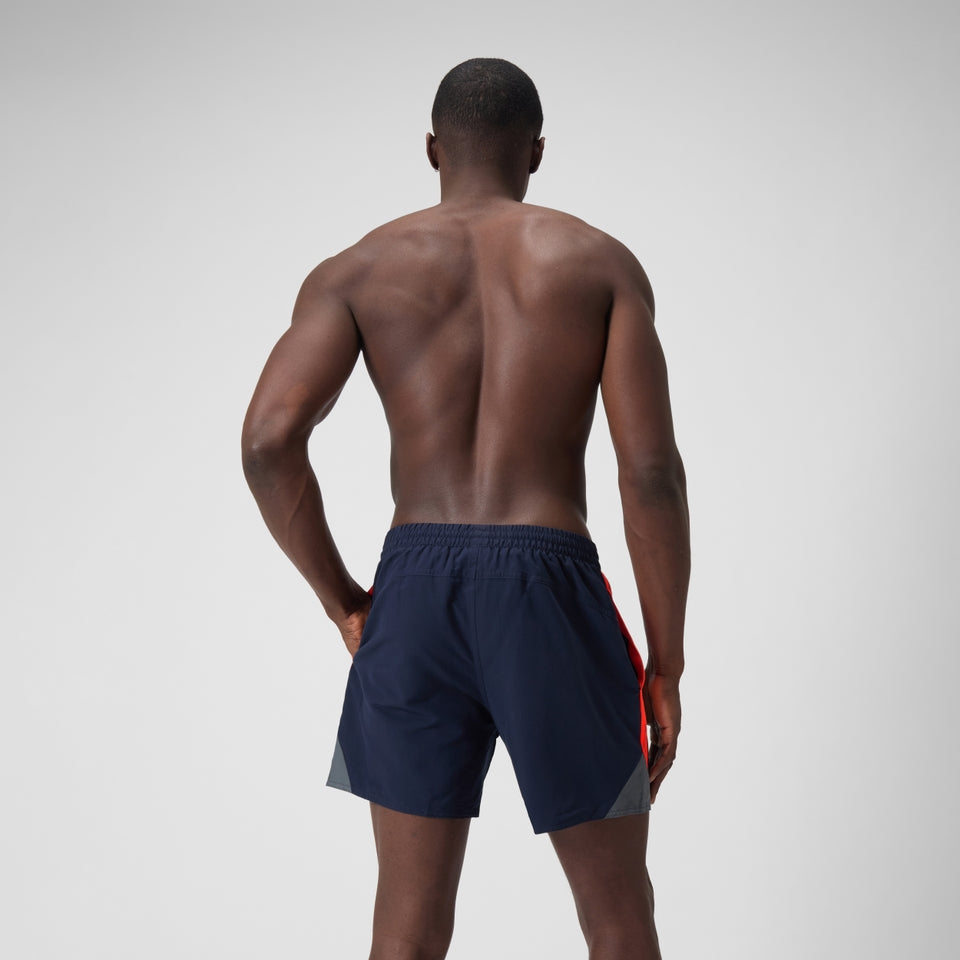 Speedo HyperBoom Splice 16" Swim Shorts Navy/Red