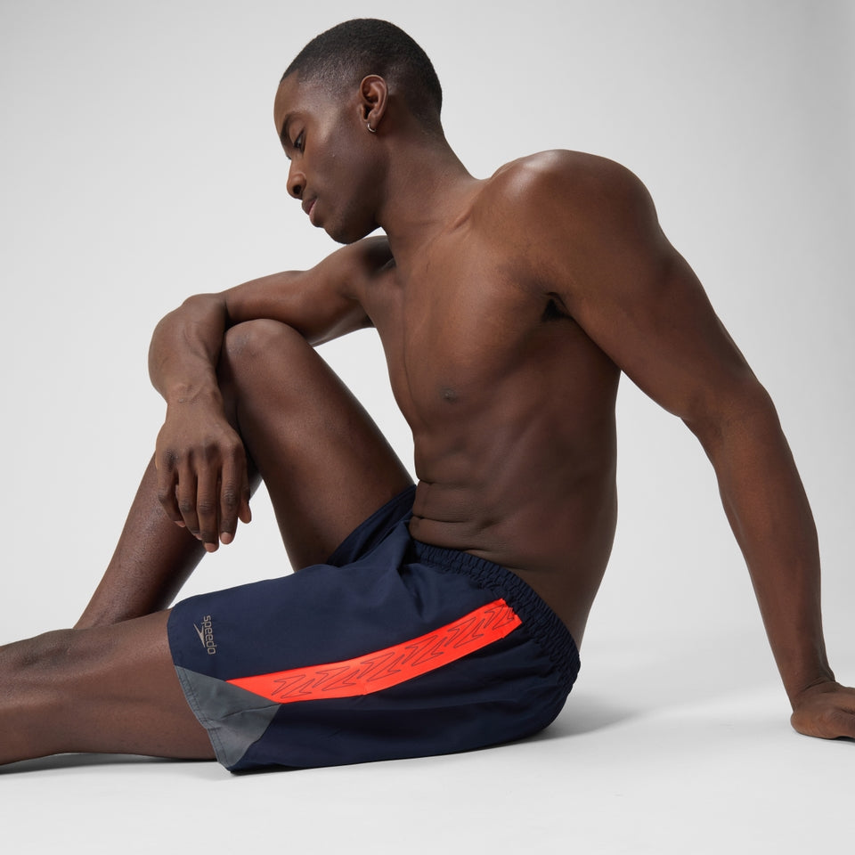 Speedo HyperBoom Splice 16" Swim Shorts Navy/Red