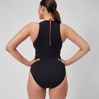 Speedo Printed Hydrasuit Black/Purple