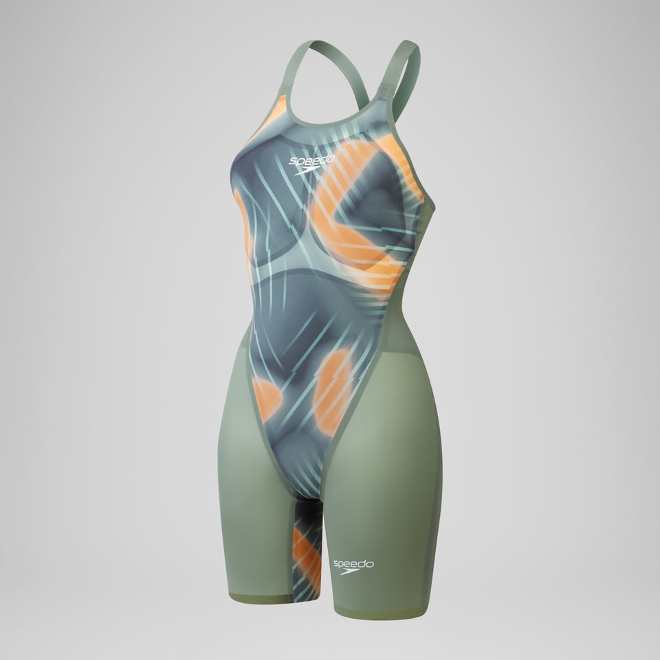 Speedo Fastskin LZR Pure Valor 2.0 Closedback Kneeskin Green/Orange