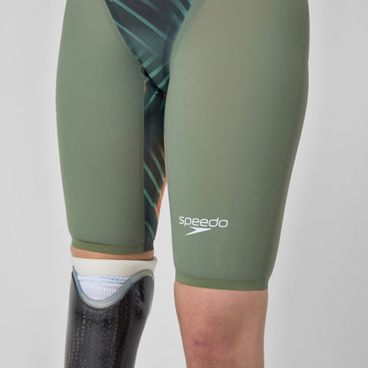 Speedo Fastskin LZR Pure Valor 2.0 Closedback Kneeskin Green/Orange