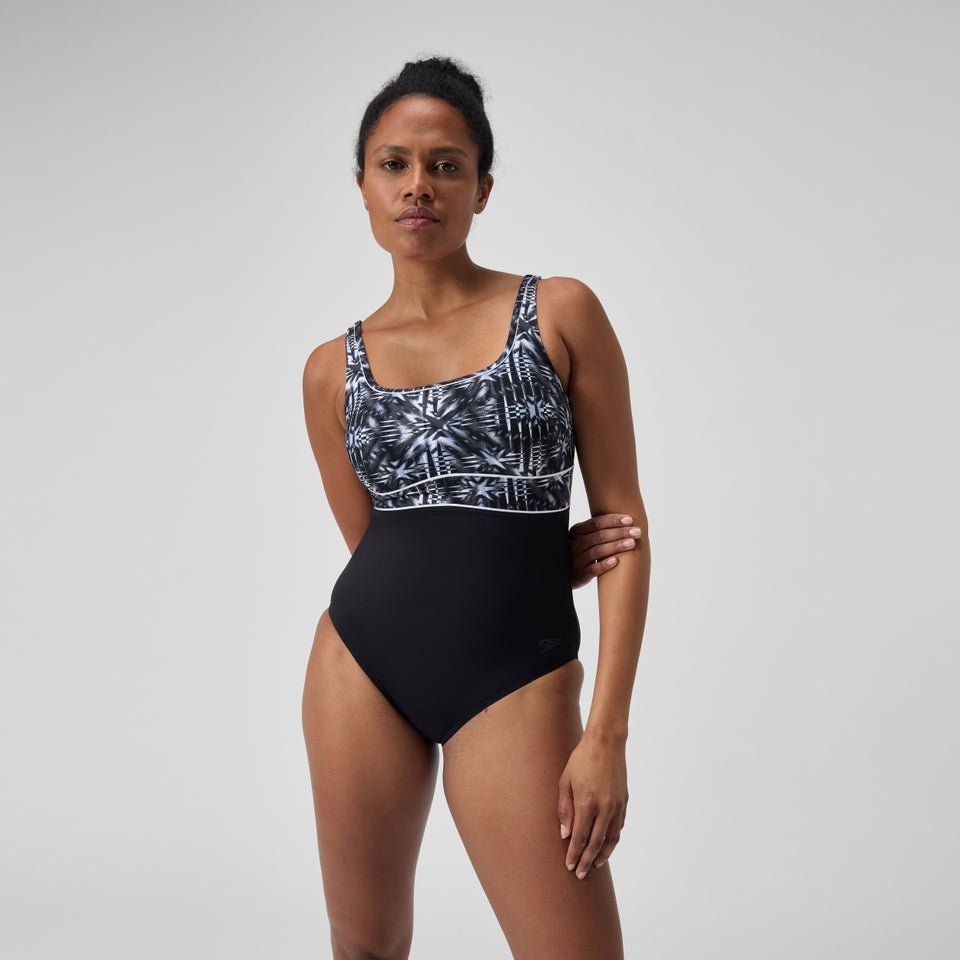 Speedo Shaping Contour Eclipse Swimsuit Black/Grey
