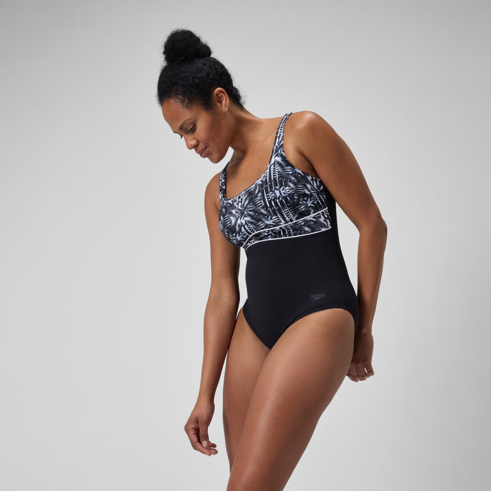 Speedo Shaping Contour Eclipse Swimsuit Black/Grey