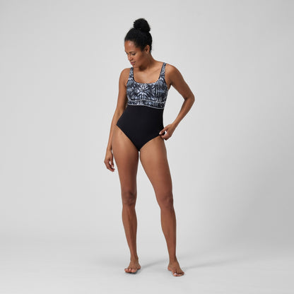Speedo Shaping Contour Eclipse Swimsuit Black/Grey