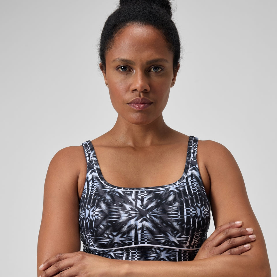 Speedo Shaping Contour Eclipse Swimsuit Black/Grey