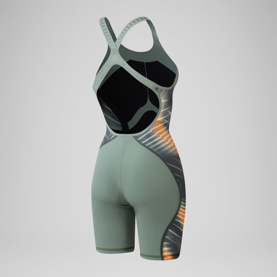Speedo Fastskin LZR Pure Intent 2.0 Openback Kneeskin Green/Orange
