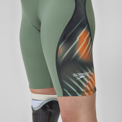 Speedo Fastskin LZR Pure Intent 2.0 Openback Kneeskin Green/Orange