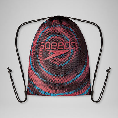 Speedo Printed  Mesh Bag Black/Red
