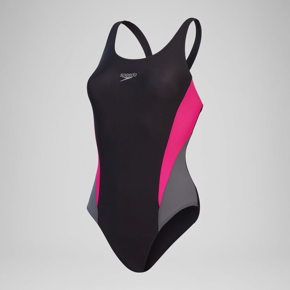 Speedo Colourblock 2.0 Swimsuit Black/Grey