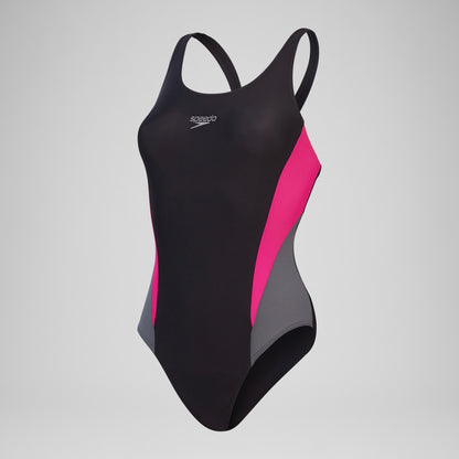 Speedo Colourblock 2.0 Swimsuit Black/Grey