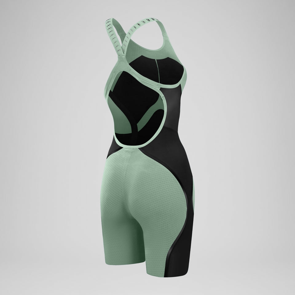 Speedo Fastskin LZR Pure Intent 2.0 Openback Kneeskin Green/Black