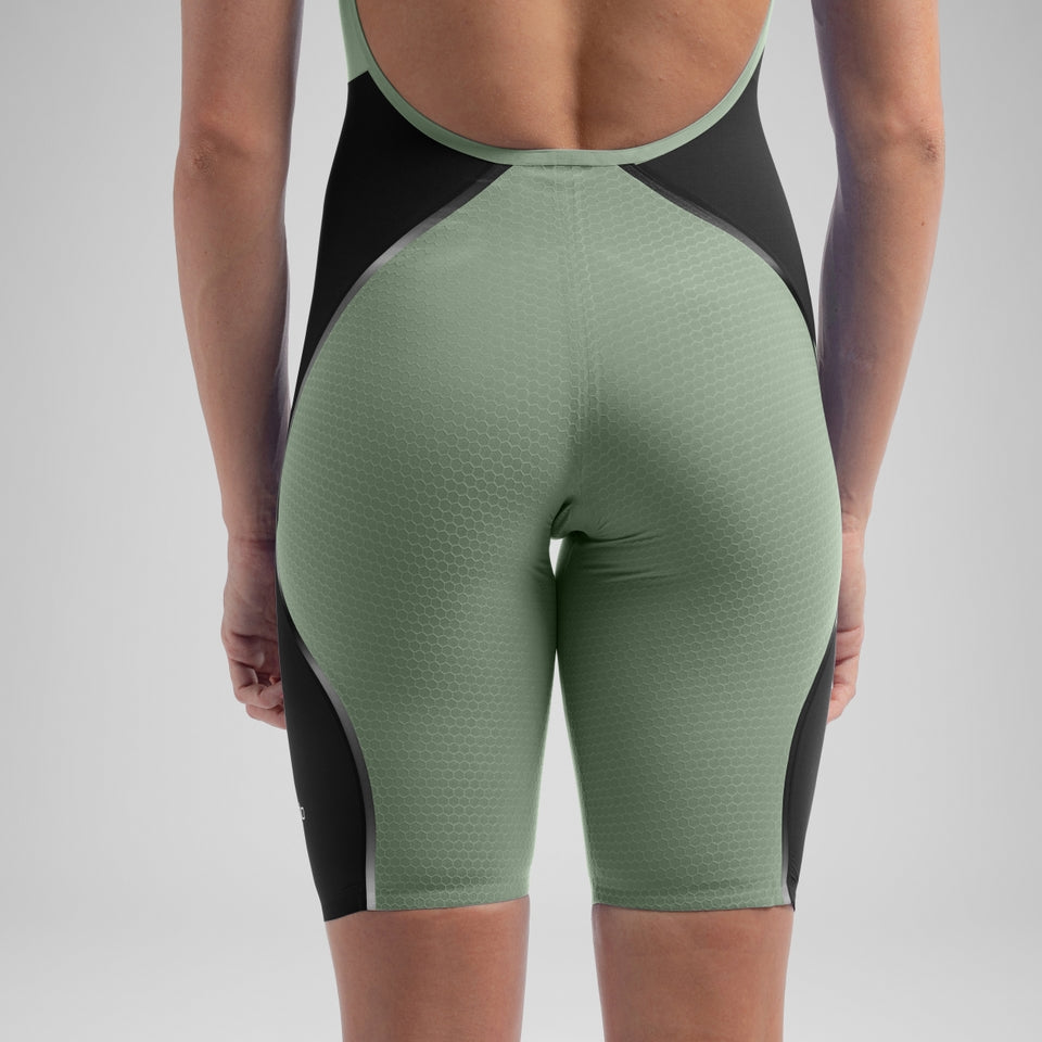Speedo Fastskin LZR Pure Intent 2.0 Openback Kneeskin Green/Black