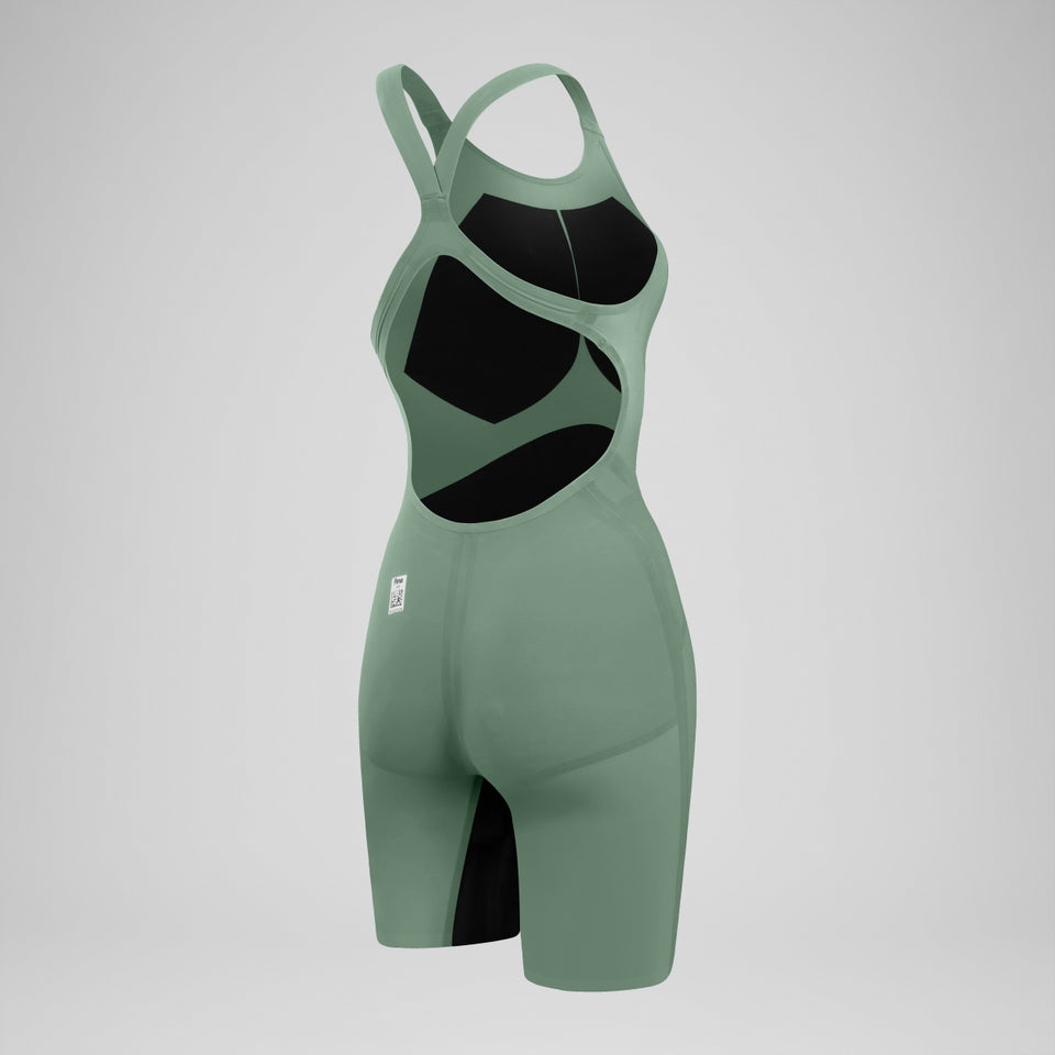 Speedo Fastskin LZR Pure Valor 2.0 Openback Kneeskin Green/Black
