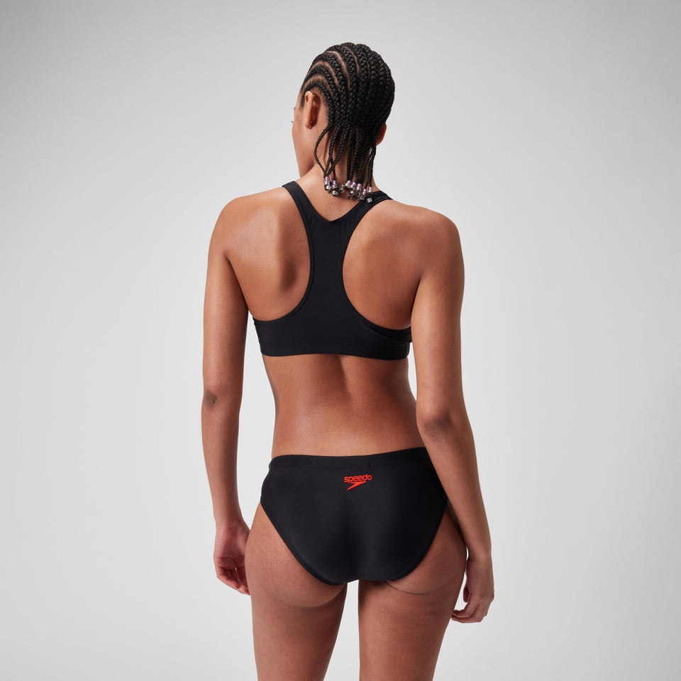 Speedo Colourblock Splice 2.0 Bikini Black/Red
