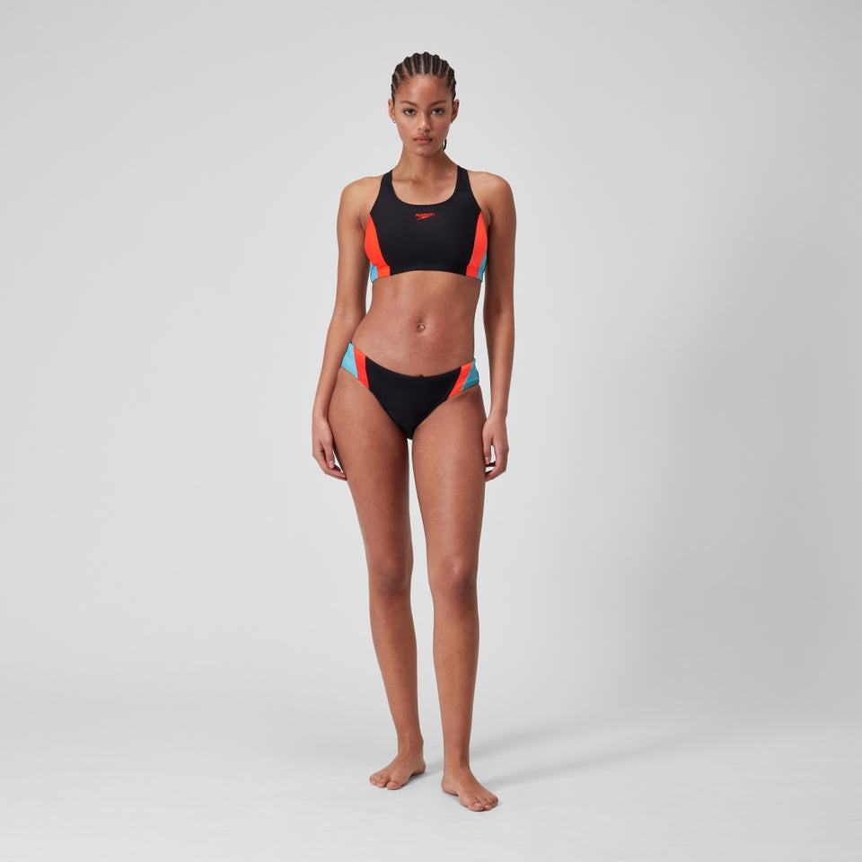 Speedo Colourblock Splice 2.0 Bikini Black/Red
