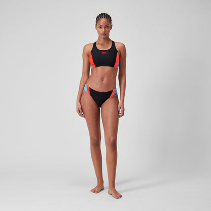 Speedo Colourblock Splice 2.0 Bikini Black/Red