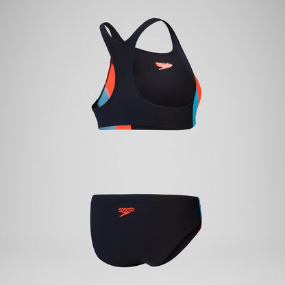 Speedo Colourblock Splice 2.0 Bikini Black/Red
