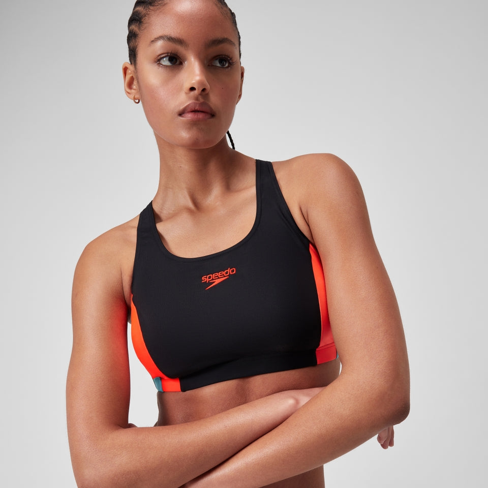 Speedo Colourblock Splice 2.0 Bikini Black/Red