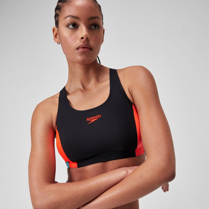 Speedo Colourblock Splice 2.0 Bikini Black/Red
