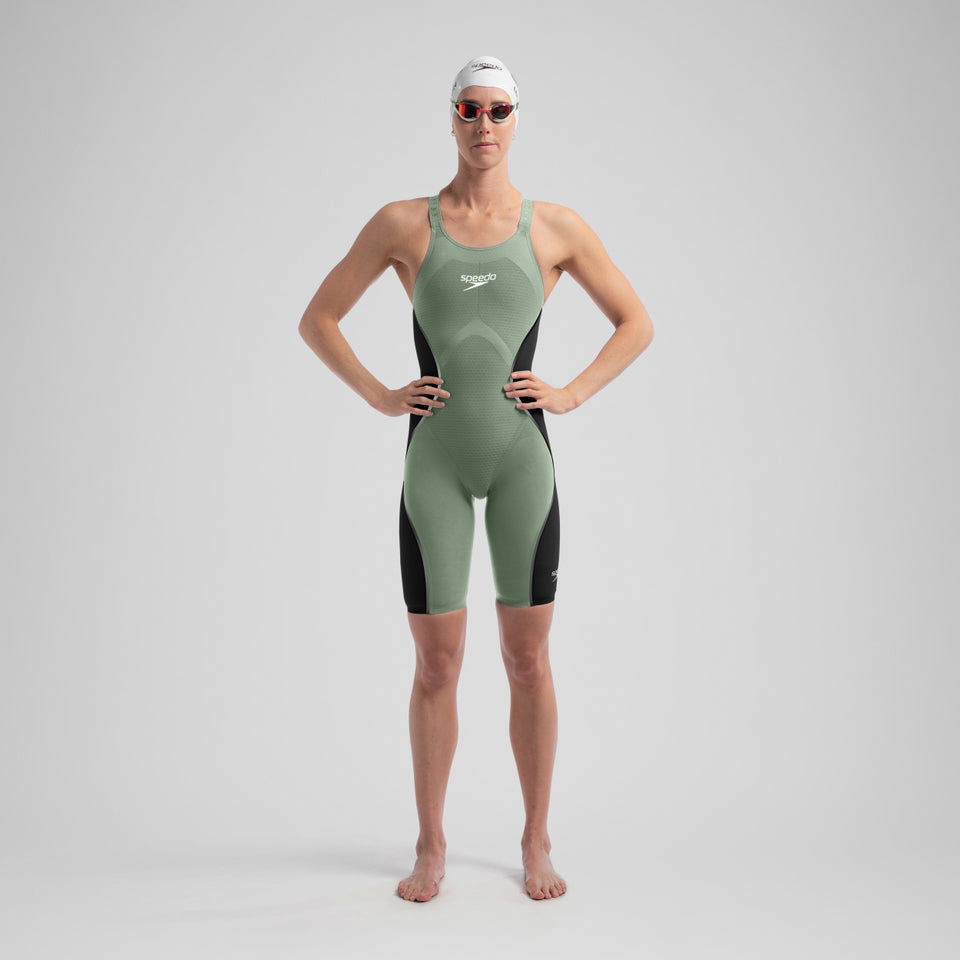 Speedo Fastskin LZR Pure Intent 2.0 Closedback Kneeskin Green/Black