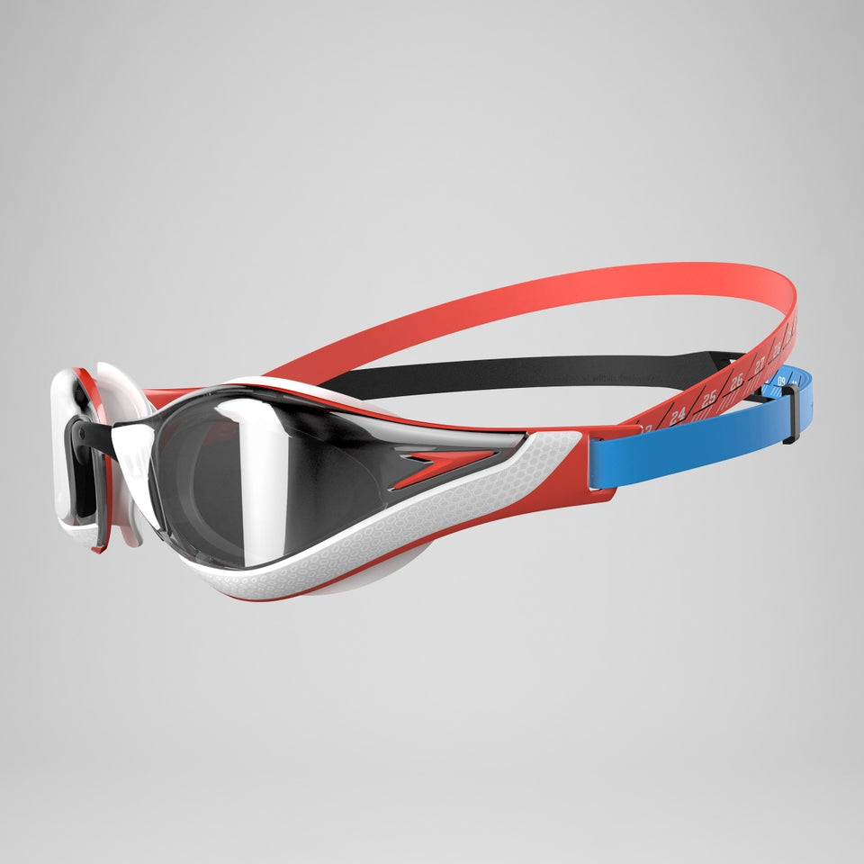 Speedo Fastskin Pure Focus Mirror Goggles Red/Black/White