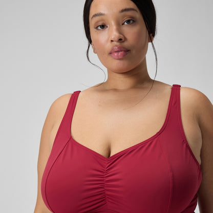 Speedo Plus Size Shaping AquaNite Swimsuit Red