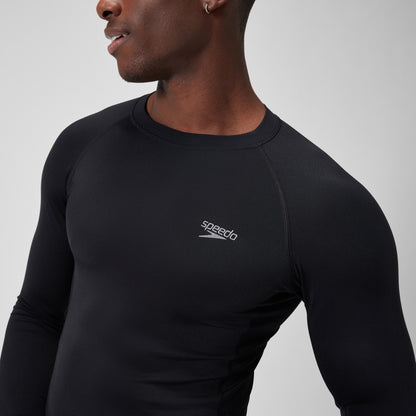 Speedo Endurance+ Splice Rash Top Black/Grey
