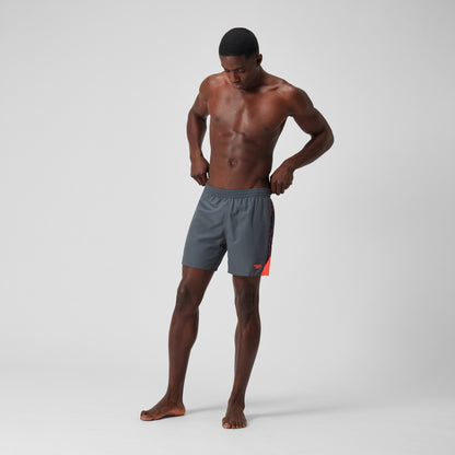 Speedo HyperBoom Splice 16" Swim Shorts Grey/Red