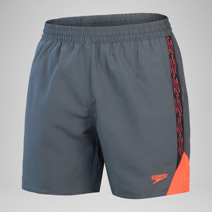 Speedo HyperBoom Splice 16" Swim Shorts Grey/Red