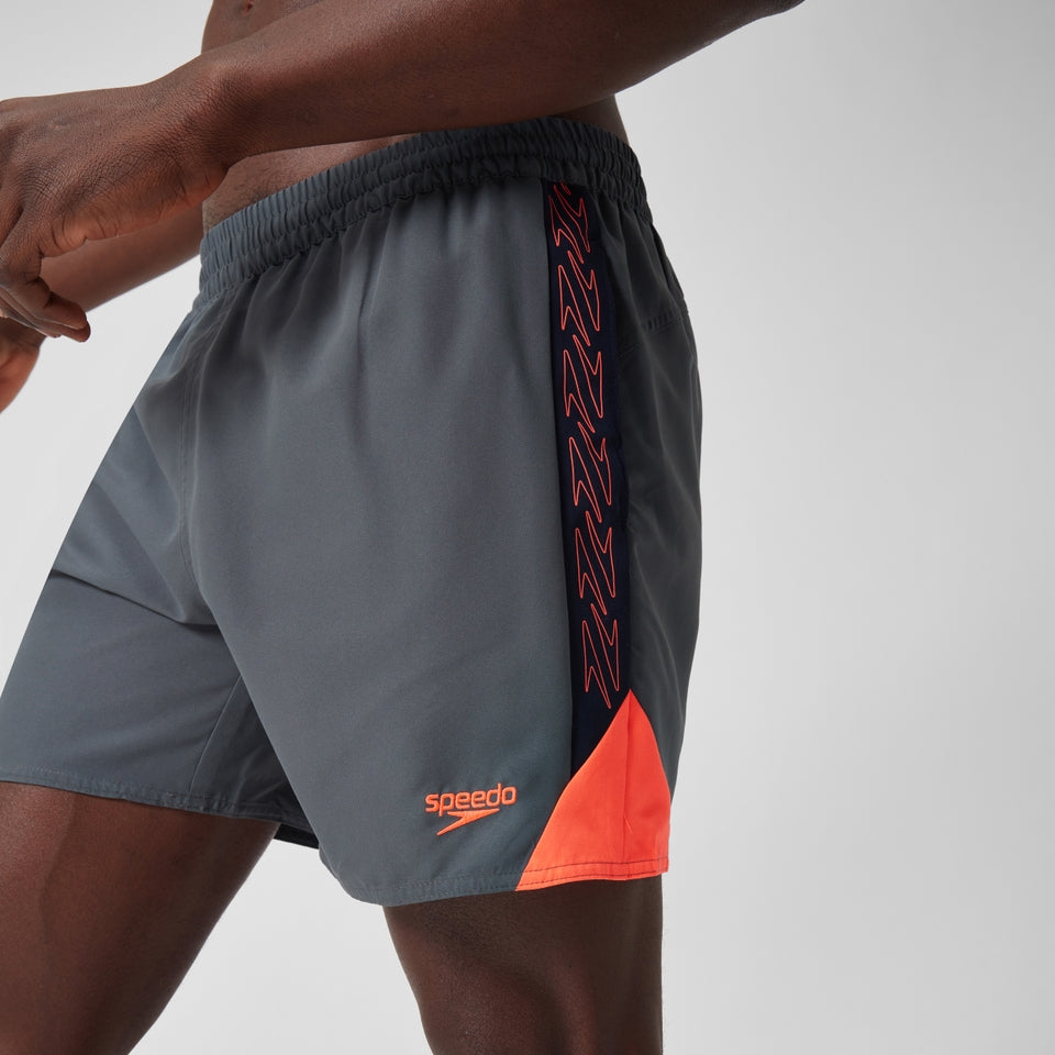 Speedo HyperBoom Splice 16" Swim Shorts Grey/Red
