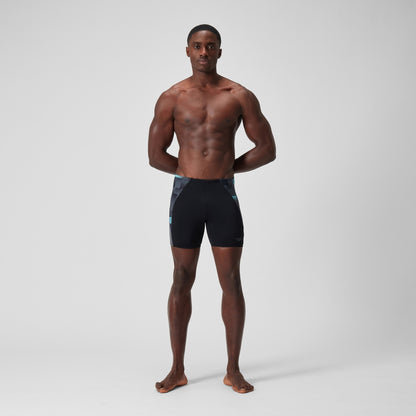 Speedo Endurance+ Max Splice Mid Jammer Black/Grey