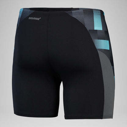 Speedo Endurance+ Max Splice Mid Jammer Black/Grey