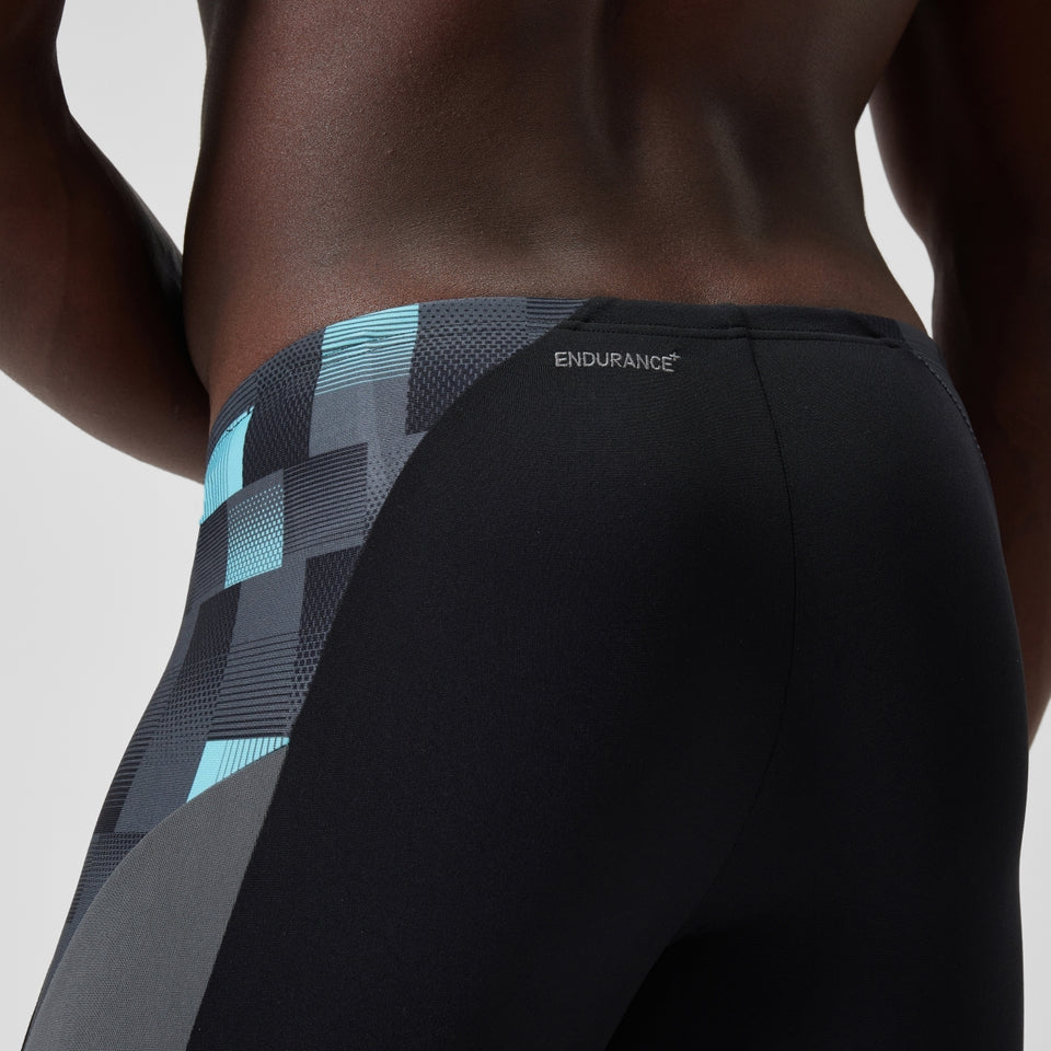 Speedo Endurance+ Max Splice Mid Jammer Black/Grey
