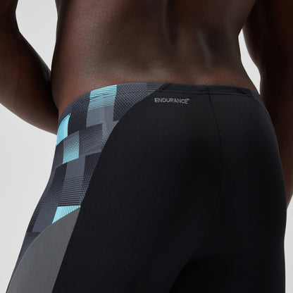 Speedo Endurance+ Max Splice Mid Jammer Black/Grey