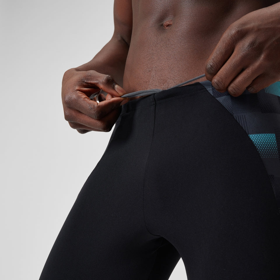 Speedo Endurance+ Max Splice Mid Jammer Black/Grey