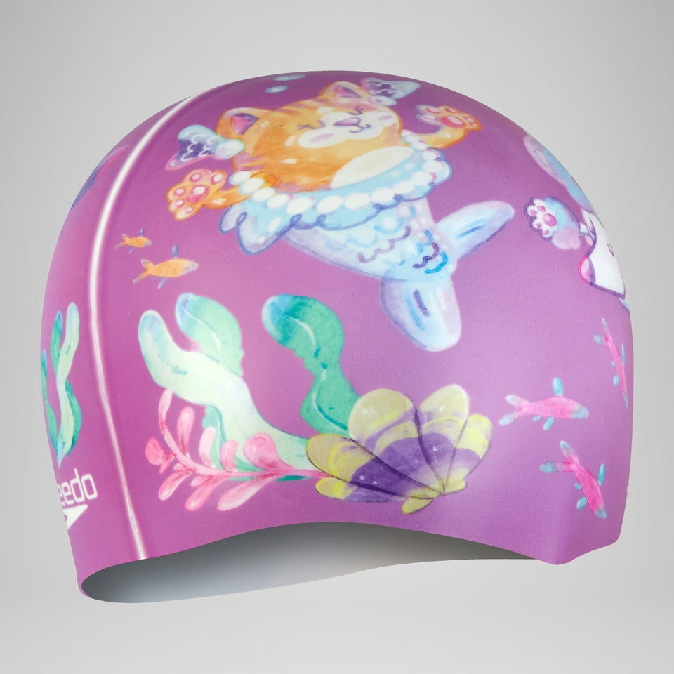 Speedo Junior Digital Printed Cap Pink