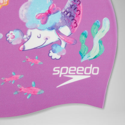 Speedo Junior Digital Printed Cap Pink