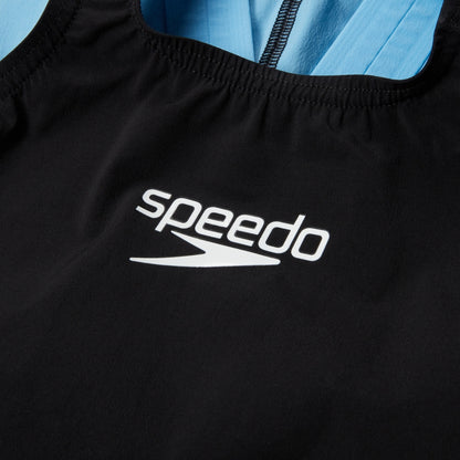 Speedo Girls' Fastskin LZR Ignite Kneeskin Black/Blue