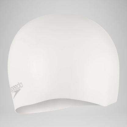 Speedo Plain Moulded Silicone Cap White