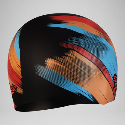 Speedo Reversible Moulded Silicone Cap Black/Red