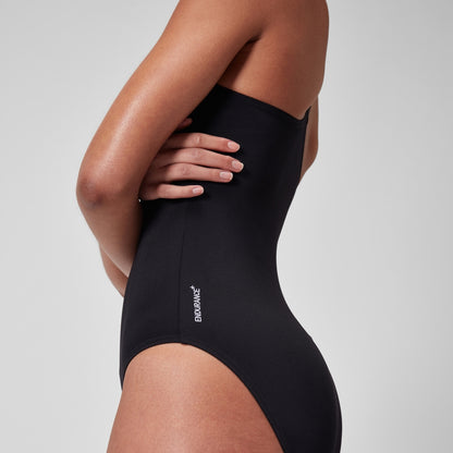 Speedo Endurance+ Longer Body V Neck Swimsuit Black